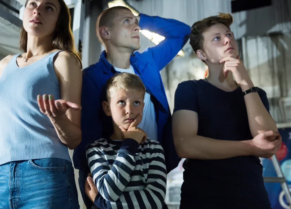 Participants in an escape room wondering are escape rooms dangerous