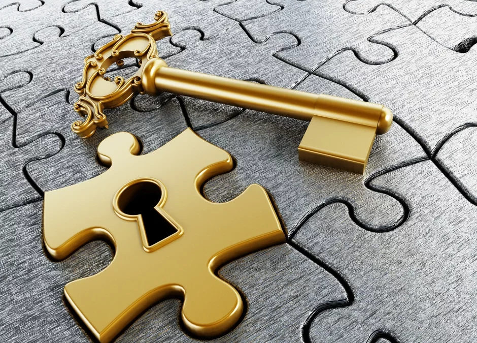 The key to a jigsaw escape room